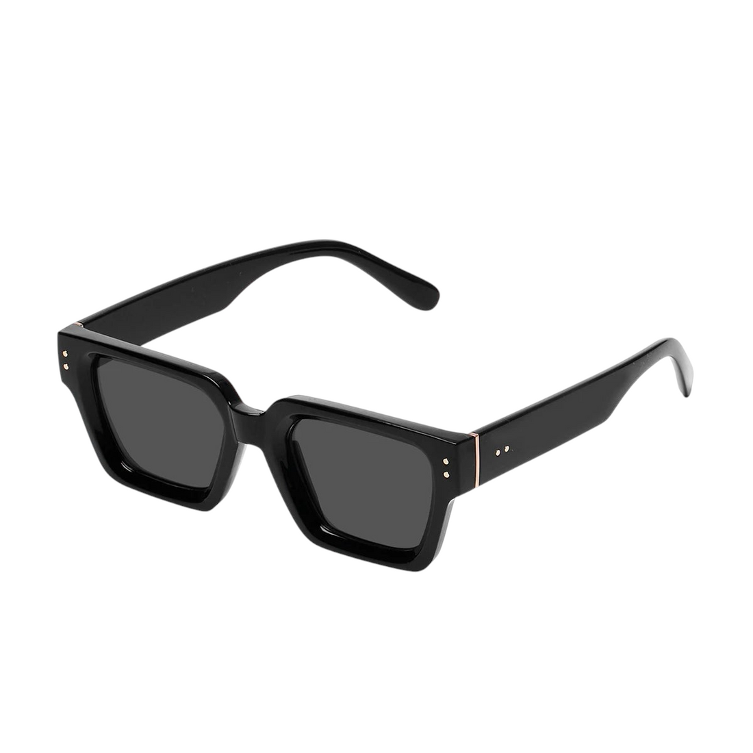 Aureliss Remy quadratische Sonnenbrille in Schwarz mit Polycarbonat-Rahmen und UV400-Schutz