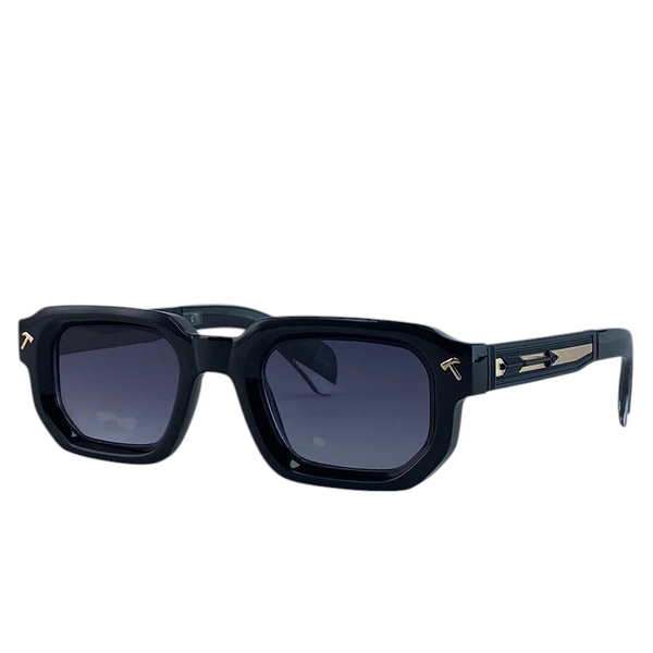 Aureliss Axel quadratische Herren-Sonnenbrille mit schwarzem Legierungsrahmen und UV400-Schutzgläsern