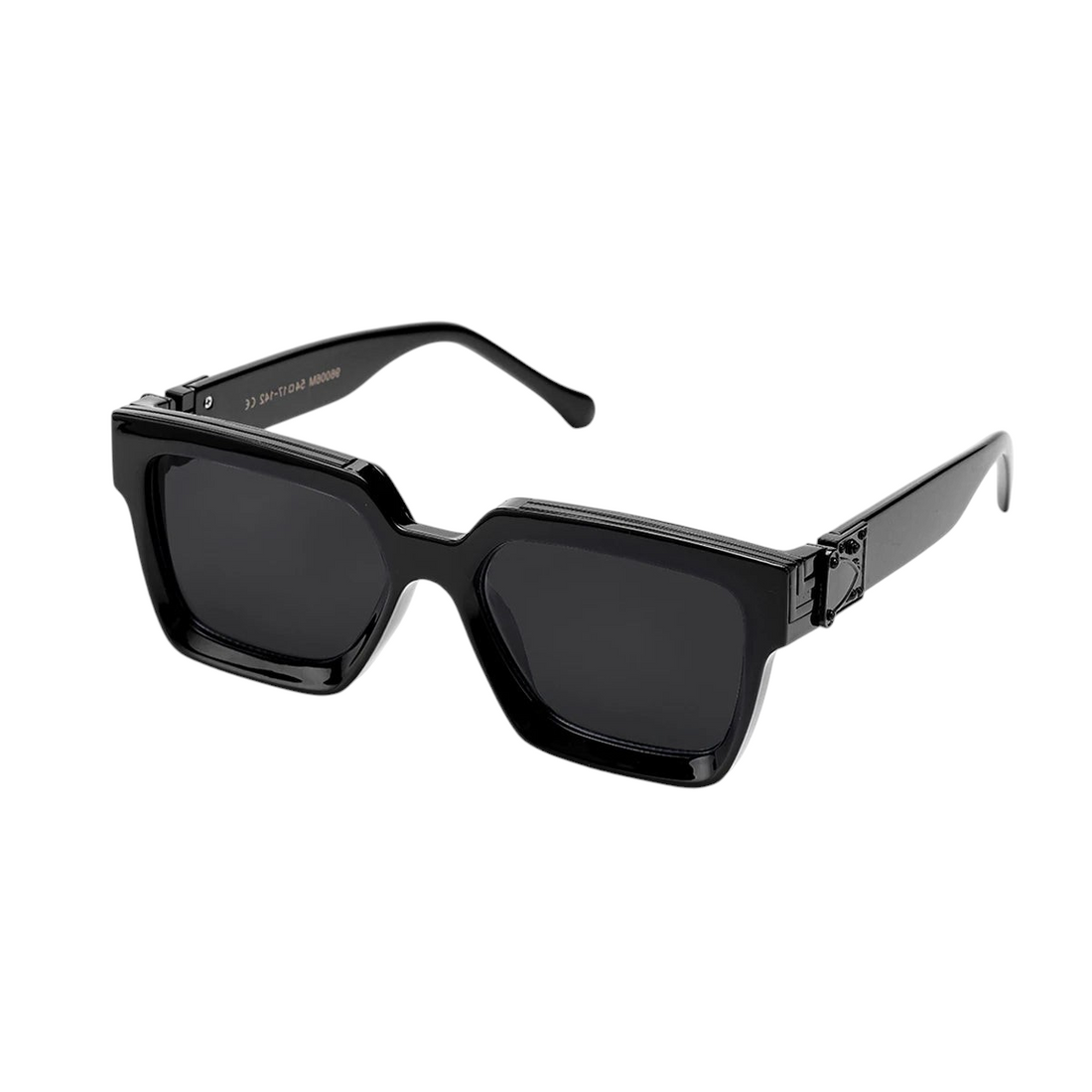 Aureliss Remy quadratische Sonnenbrille in Schwarz mit Polycarbonat-Rahmen und UV400-Schutz